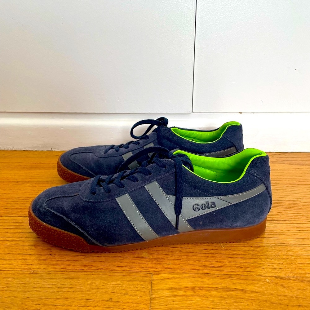 Gola Harrier Suede Sneakers Mens Size 11 Blue Grey